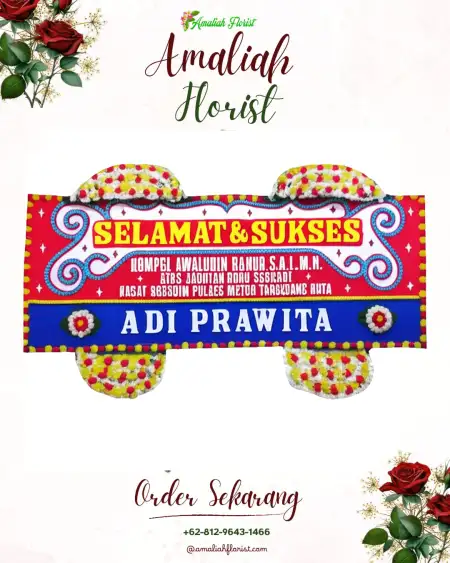 Papan Bunga Ucapan Selamat Kronggen